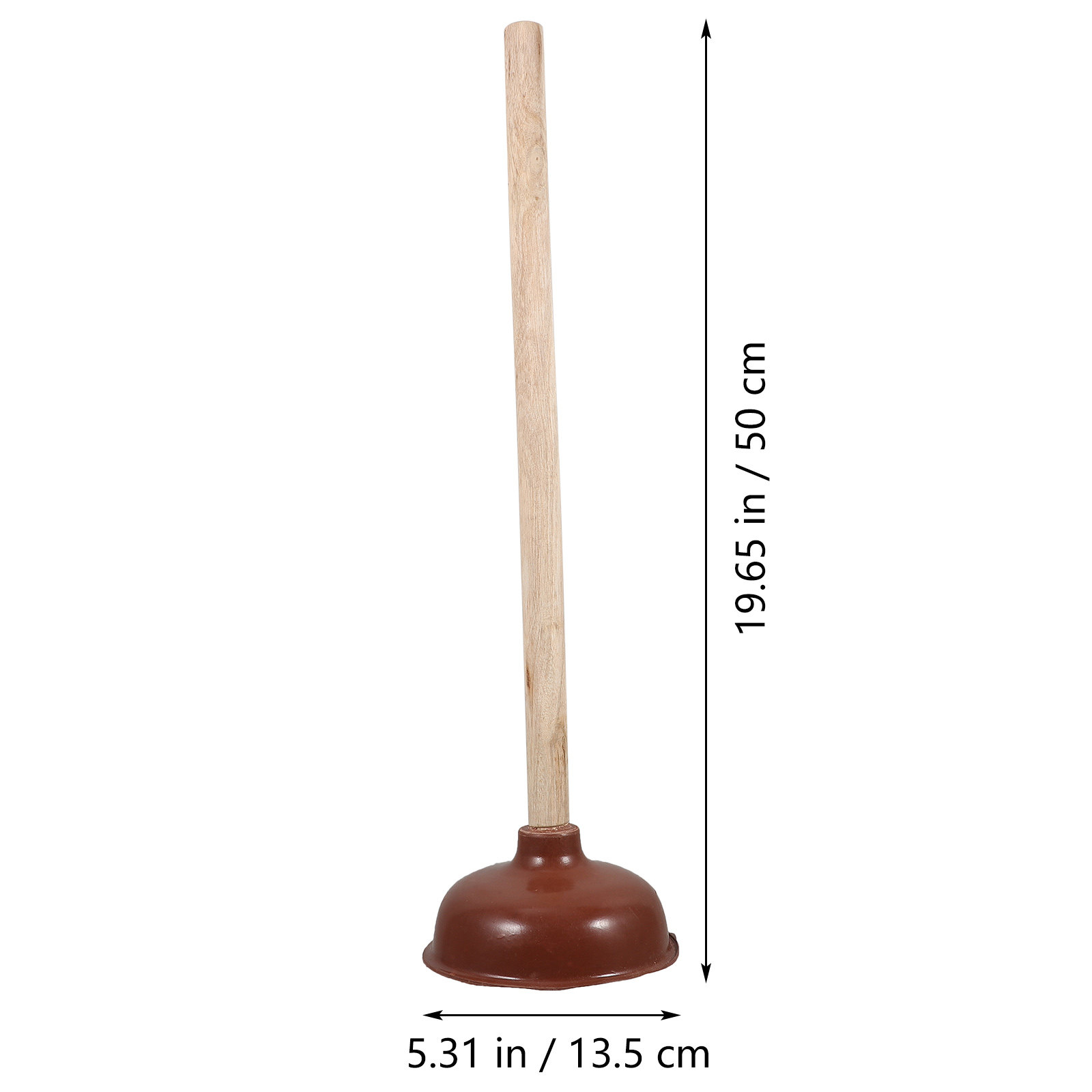 Wooden Rubber Toilet Plunger C - Home Bathroom Supplies review and price