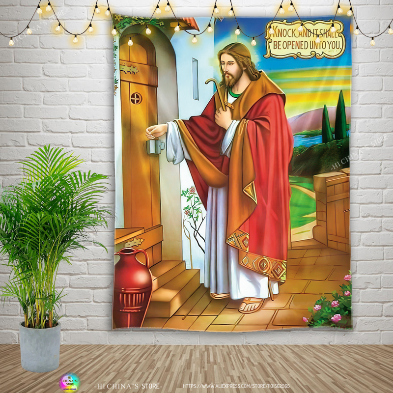 Jesus  Virgin Mary Tapestry Ho - Home Bathroom Supplies review and price