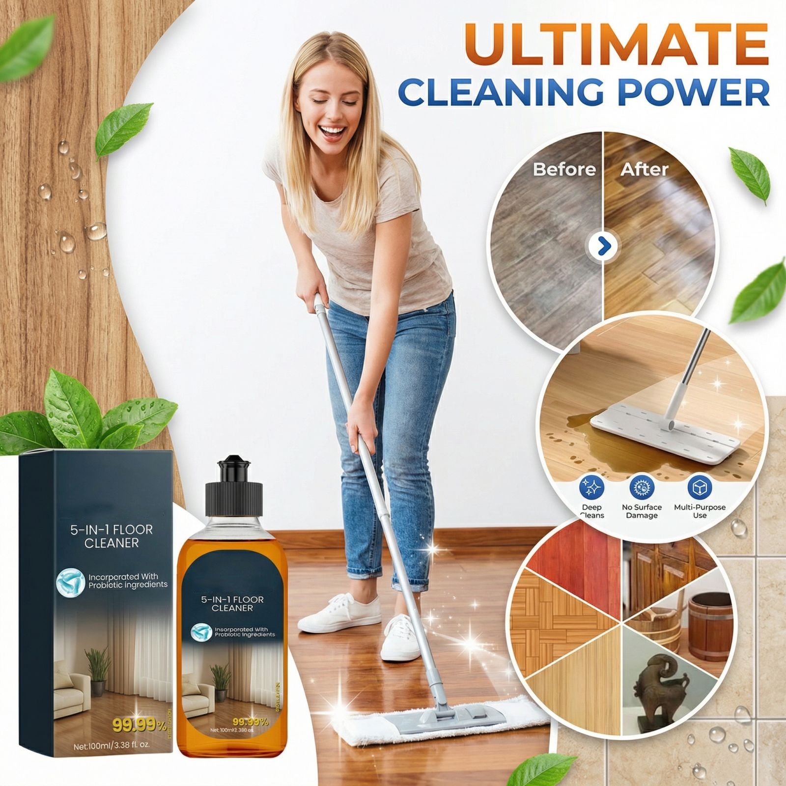 100ml Efficient Cleaning Agent - Home Bathroom Supplies review and price