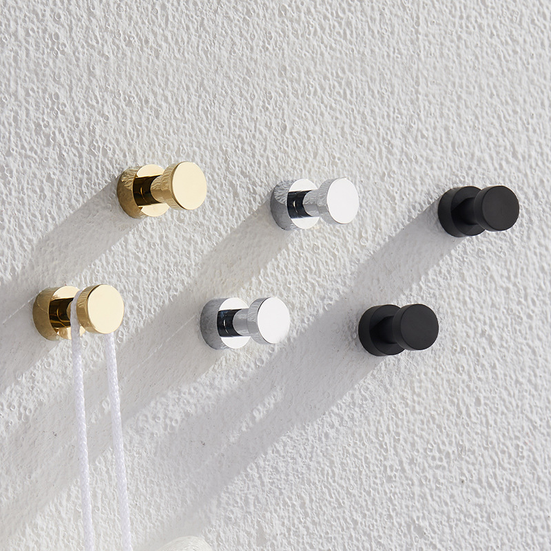 2/3/4/5pcs Brass Robe Hooks Ru - Home Bathroom Supplies review and price