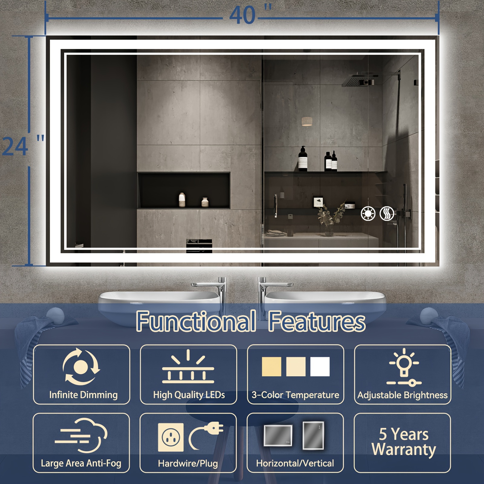 24x36''-24x32'' Bathroom Mirro - Home Bathroom Colors review and price