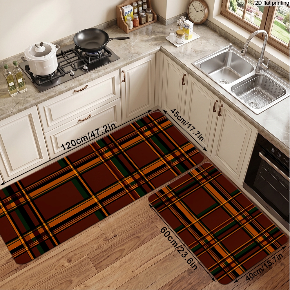 Multi-Size Plaid Pattern Floor - Home Kitchen Bathroom Cleaning review and price