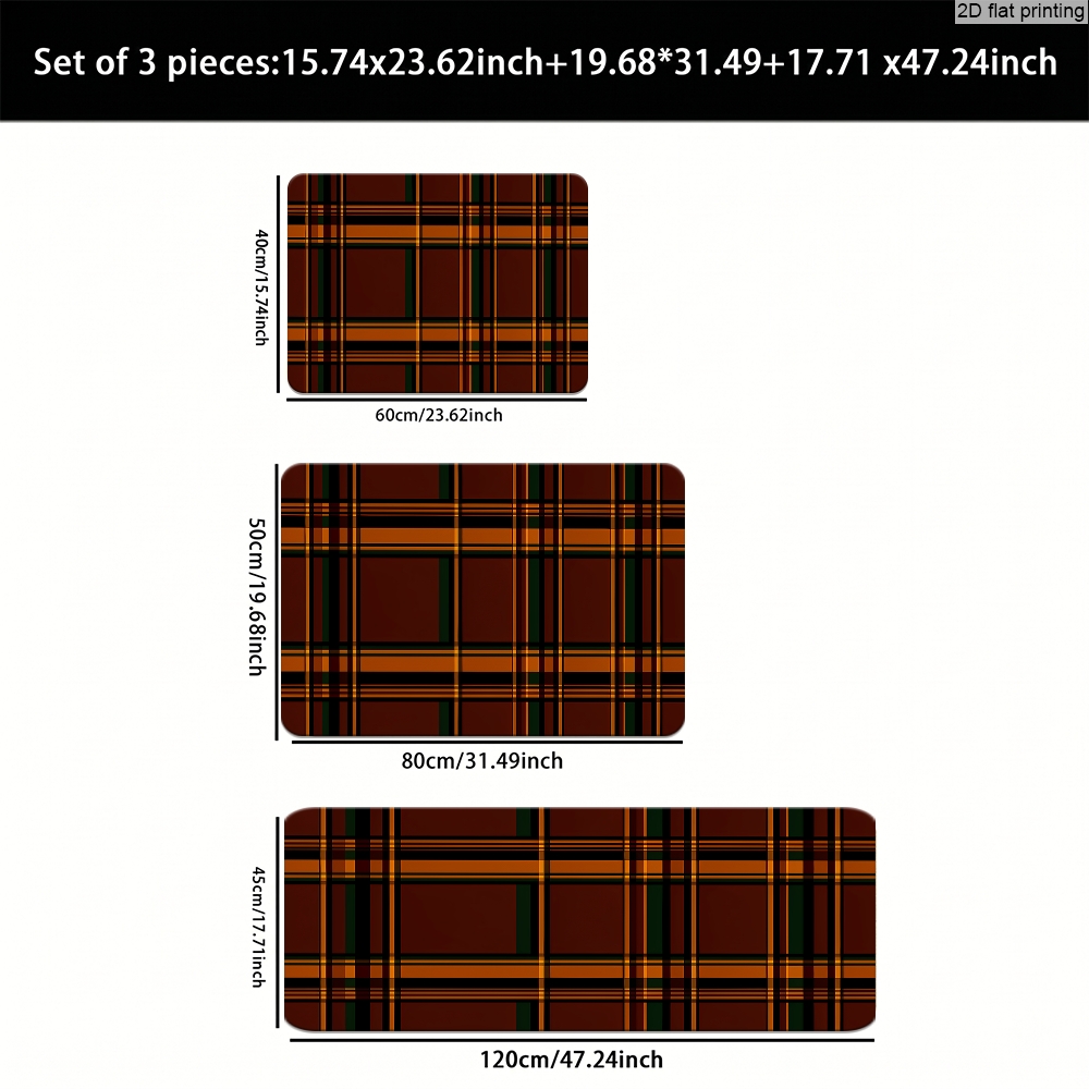 Multi-Size Plaid Pattern Floor - Home Kitchen Bathroom Cleaning review and price