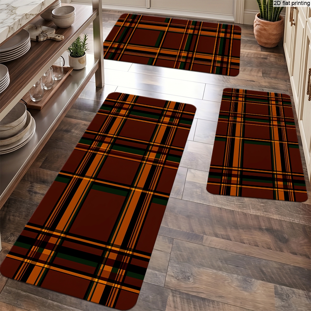 Multi-Size Plaid Pattern Floor - Home Kitchen Bathroom Cleaning review and price