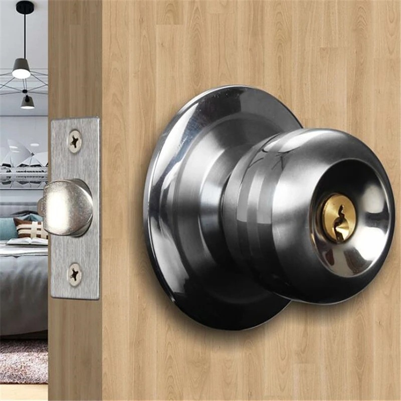 Metal Round Door Knobset Alumi - Home Bathroom Lock review and price