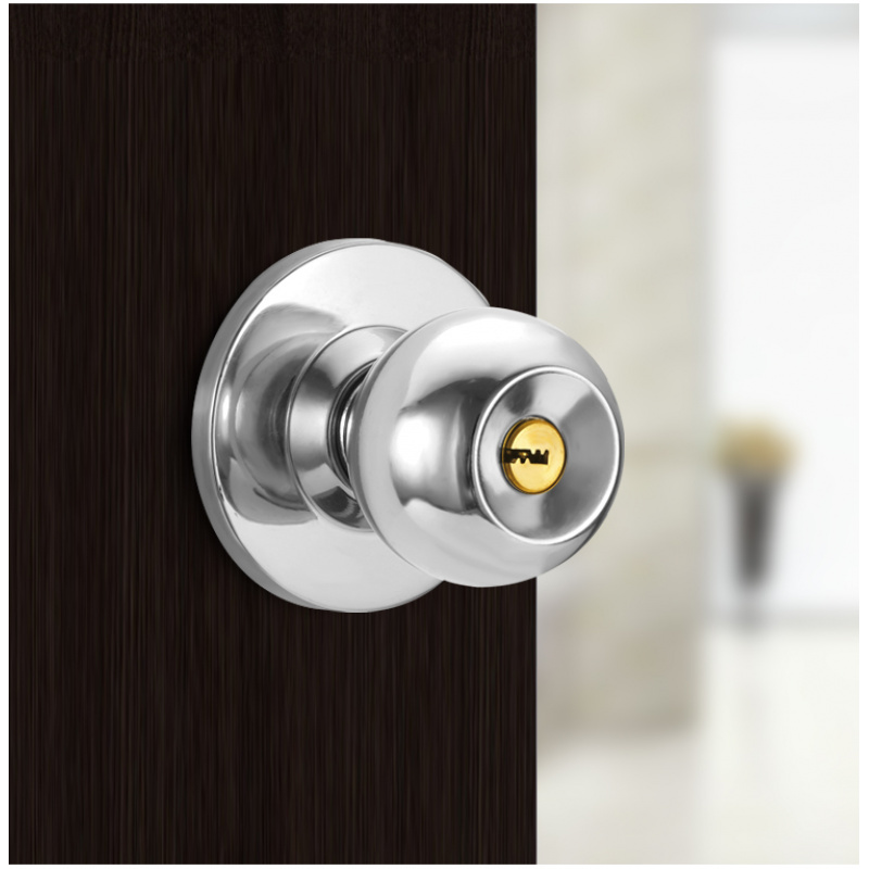 Metal Round Door Knobset Alumi - Home Bathroom Lock review and price